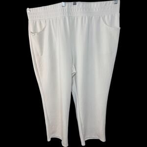 Belle by Kim Gravel Petite‎ Scubaluxe Straight Pant Sand Bar 2X Petite Stretch